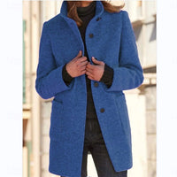 Georgina | Cappotto trench sartoriale raffinato con collo rialzato