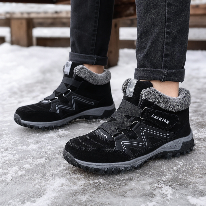 Cozywalk | Non-Slip Ankle Boots – Fleece-Lined Design for Winter