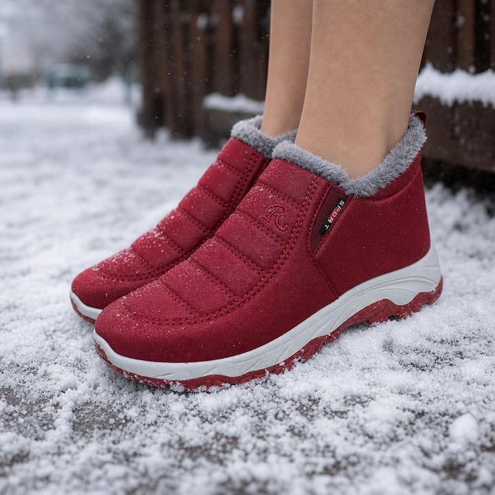 Frostella | Fur-Lined Ankle Boots – Cozy Waterproof Design for Women