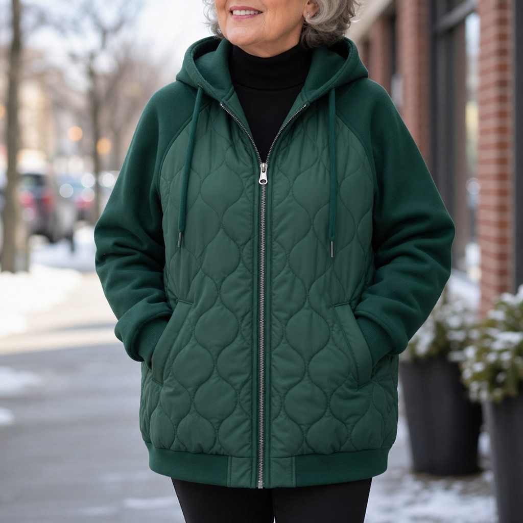 Wearbella | Quilted Hooded Puffer Jacket for Women