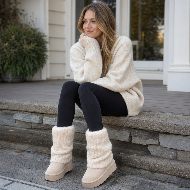 SnugLift | Faux-Fur Platform Mid-Calf Winter Boots