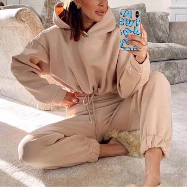 Drape | Two-Piece Tracksuit Set with Hood