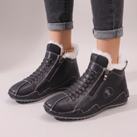 Mila | Warme und stilvolle Winter-Schneestiefel mit Pelzfutter