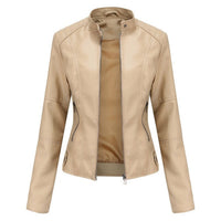 Emily | Elegante und moderne kurze Lederjacke für Damen