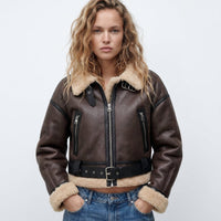 Harper | Kuschelige und stylische wendbare Bomberjacke aus Lammfell