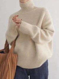 Camila | Kuscheliger und eleganter Oversize-Rollkragenpullover aus Wollmischung