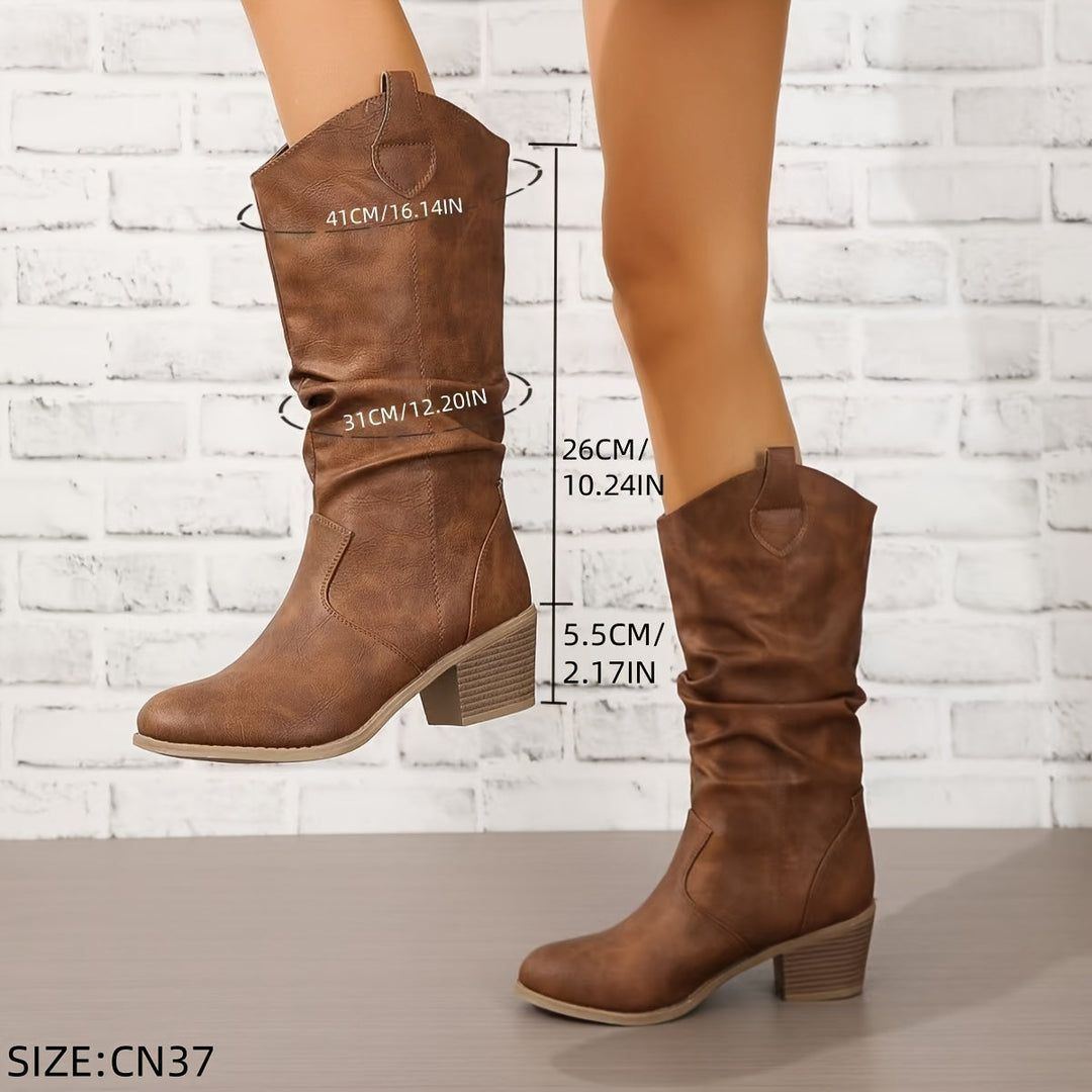 Willow | Bottes de cowboy western décontractées, souples et à tige large