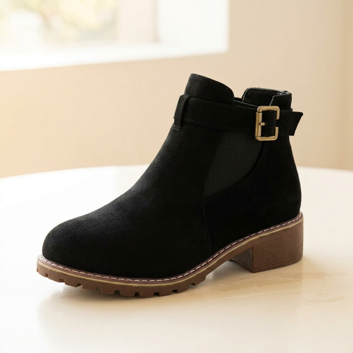 Solara | Slip On Low Heel Ankle Boots for Women