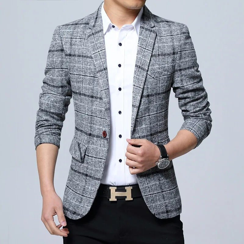 Calvin | Checkered Blazer – Tailored Fit for Men