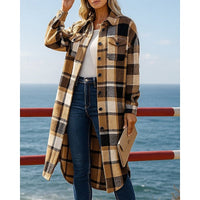 Victoria | Weicher langer karierter Trenchcoat aus Flanell