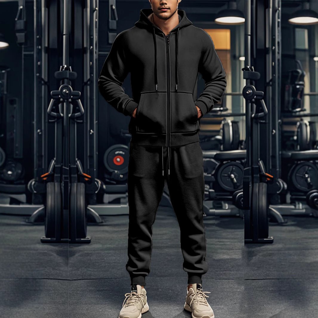 Drune | Men's Sports Tracksuit – Comfortable Zip-Up Hoodie