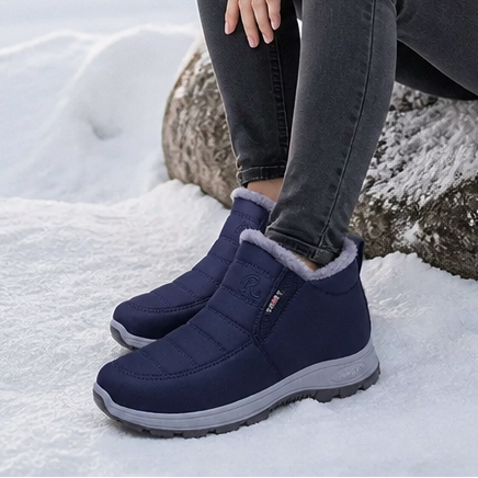 Frostella | Fur-Lined Ankle Boots – Cozy Waterproof Design for Women