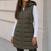 Elena | Gilet imbottito lungo, leggero e raffinato