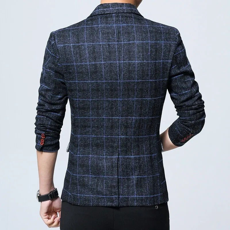 Calvin | Checkered Blazer – Tailored Fit for Men