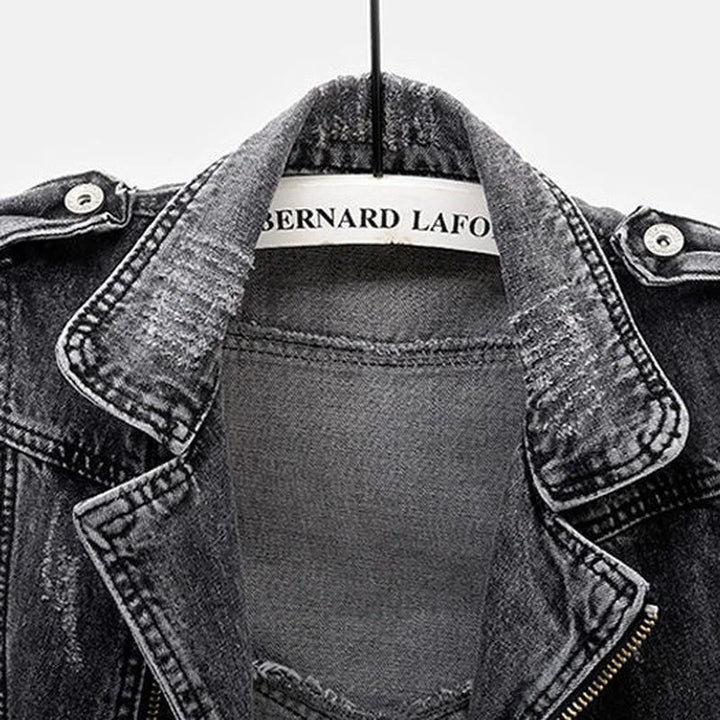 James | Vintage And Stylish Distressed Denim Vest