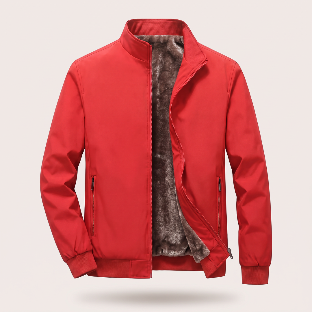 Mason | Cozy Fleece Bomber Jacket for Rugged Winter Style
