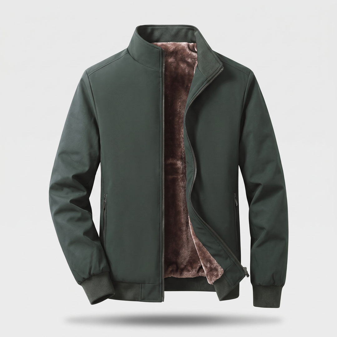 Mason | Cozy Fleece Bomber Jacket for Rugged Winter Style