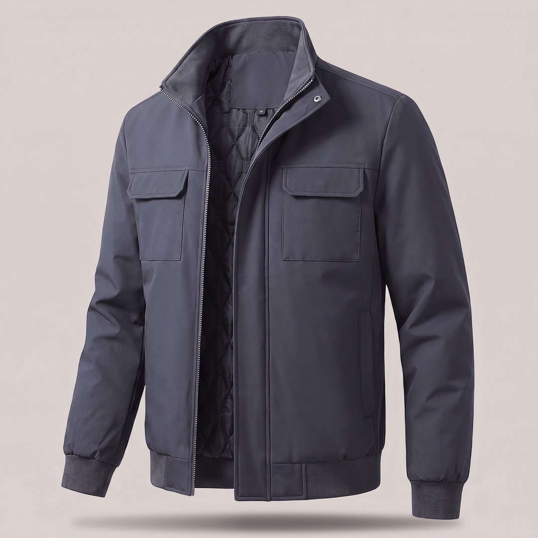Mason | Cozy Fleece Bomber Jacket for Rugged Winter Style