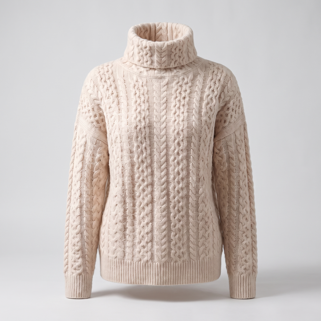 Vivara | Cashmere Knit Sweater – Elegant Turtleneck Style for Women