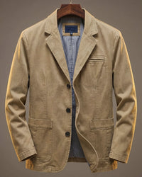 Nathan | Blazer in denim lavato per uno stile quotidiano moderno
