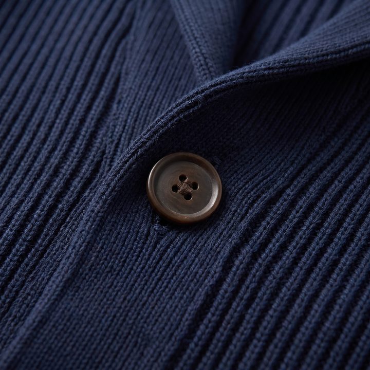 Ravine | Ribbed Knit Blazer – Versatile Smart-Casual Style for Men