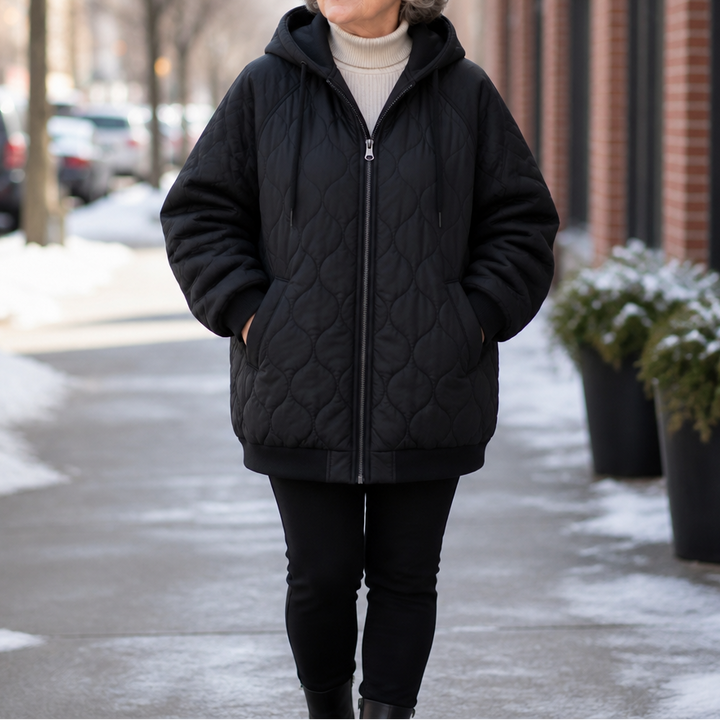 Wearbella | Quilted Hooded Puffer Jacket for Women