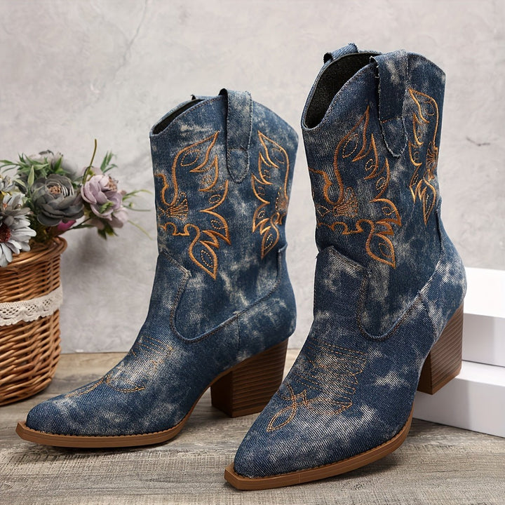 Katharina | Stivali da cowboy alla moda e senza tempo per polpacci larghi
