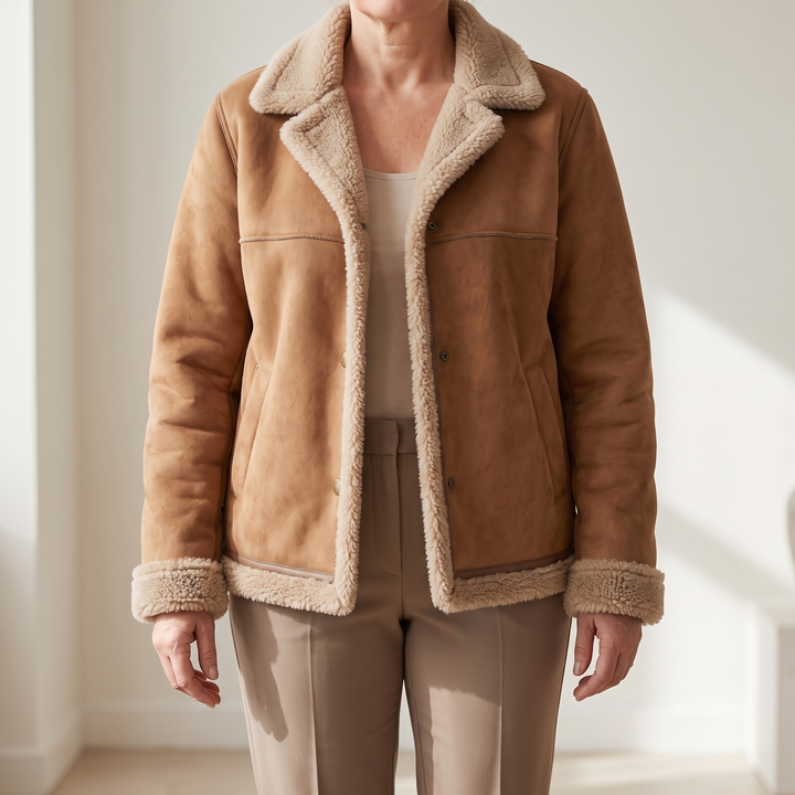 Ruby | Shearling-Lined Jacket – Luxurious Comfort for Women
