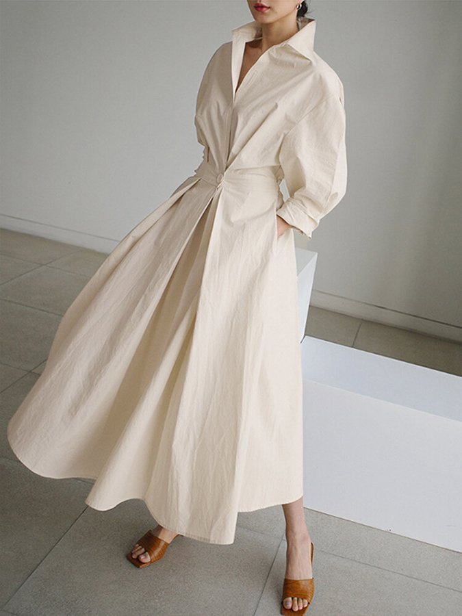 Eden | Midi Dress – Elegant Flowing Style for Women