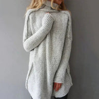 Hazel | Gemütlicher und stilvoller grob gestrickter Oversize-Rollkragenpullover