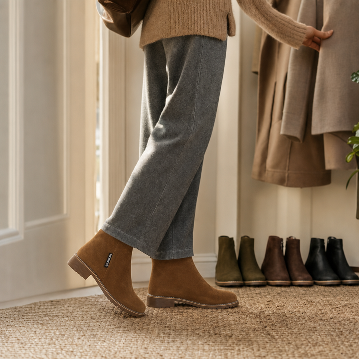 Wearbella | Ankle Boots – Faux Shearling-Lined for Women