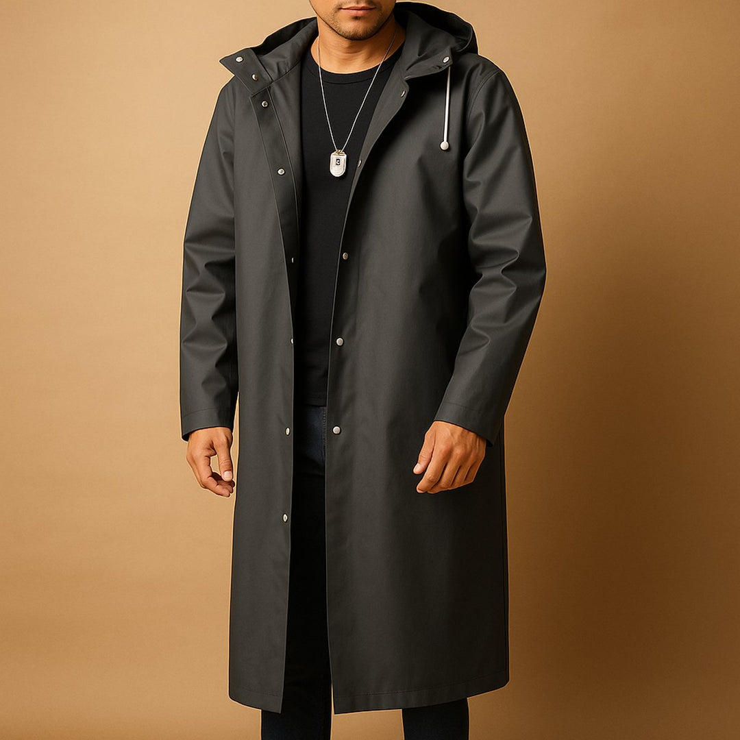 Noah | Stilvolle und luxuriöse lange wetterfeste Jacke