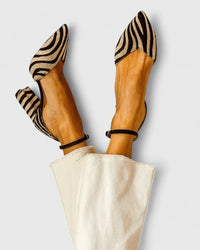 Claire | Elegant And Stylish Striped Block Heels