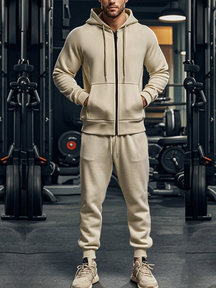 Drune | Men's Sports Tracksuit – Comfortable Zip-Up Hoodie
