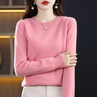 Elena | Maglione girocollo in cashmere morbido e classico