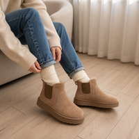 Virginia | Elegant And Cozy Fur Lined Slip On Snow Boots