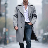 Thomas | Timeless Double-Breasted Long Trench Coat