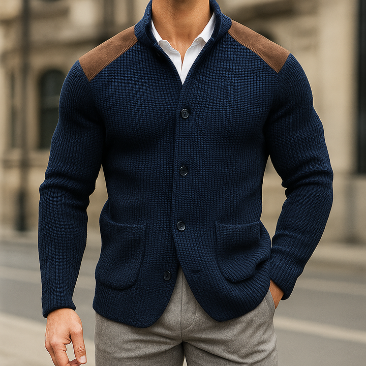 Stephan | Bequemer und stilvoller Blazer aus strukturiertem Strick