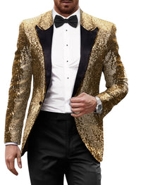 Benjamin | Completo da matrimonio con paillettes d’ispirazione vintage e dal design d’impatto