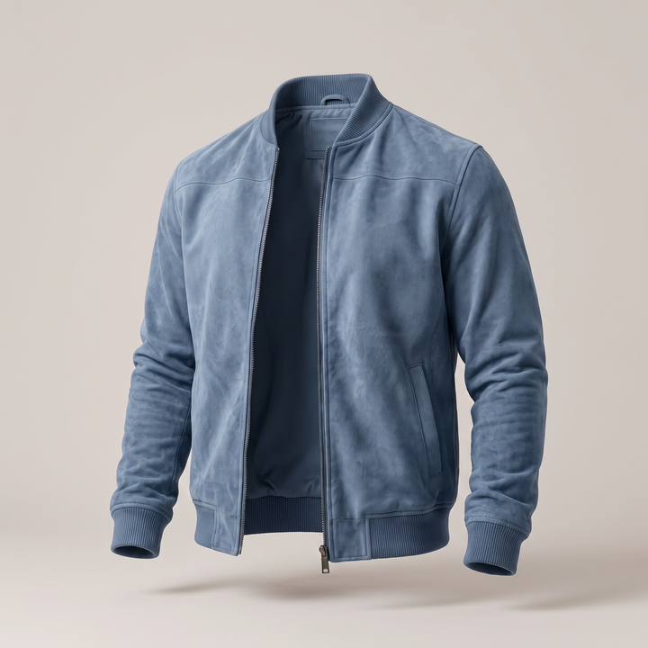 Montclair | Suede Bomber Jacket – Modern Everyday Layer for Men