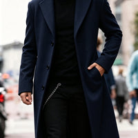 Ethan | Lungo trench classico sartoriale in misto lana