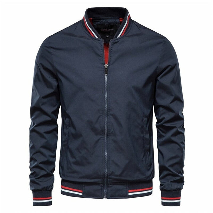 Arthur | Casual and Contrast Ribbed Bomber Jacket