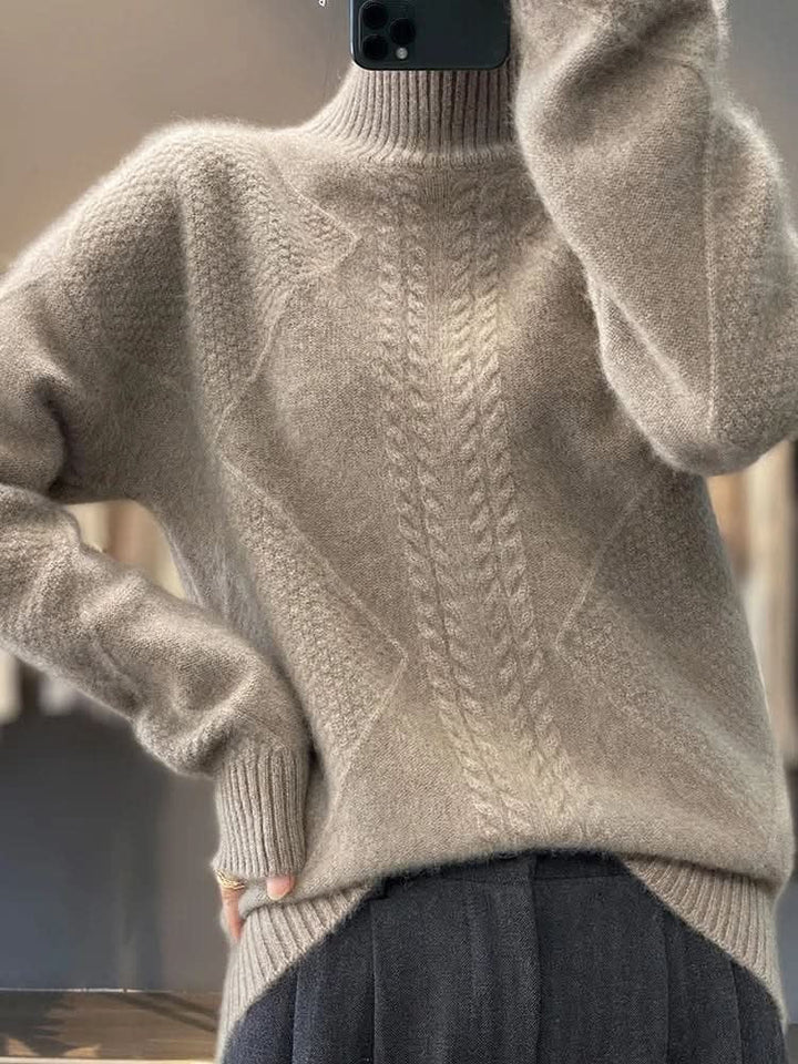 Cleo | Cashmere Sweater – Luxuriously Soft Turtleneck Style for Women
