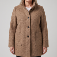 Clara | Edler langer Trenchcoat aus Wollmischung für mühelose Eleganz