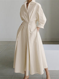 Isla | Élégante robe midi fluide pour un mariage d’automne