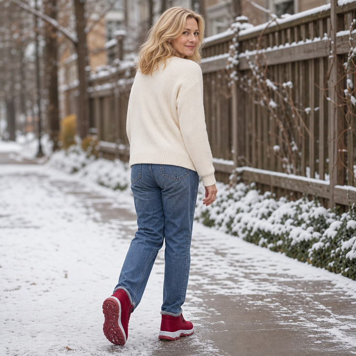 Frostella | Fur-Lined Ankle Boots – Cozy Waterproof Design for Women
