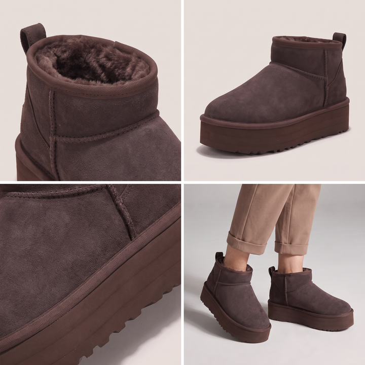 Cozy | Shearling Ankle Boots – Classic Comfort for Women