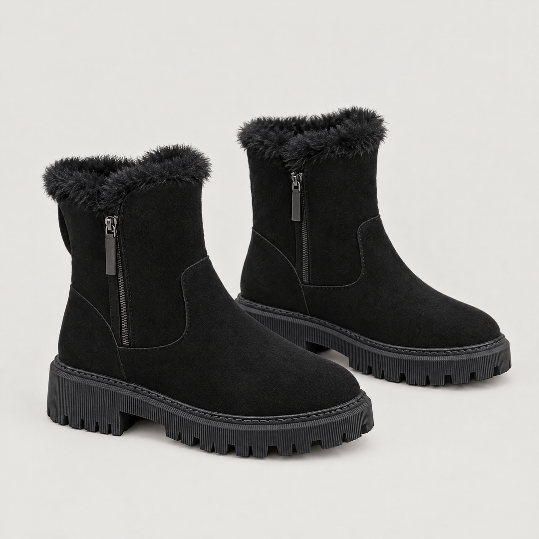 Kendra | Winter Ankle Boots – Cleated Sole Style for Women