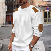 Edmund | Pull moderne en maille à texture gaufrée avec détails contrastants