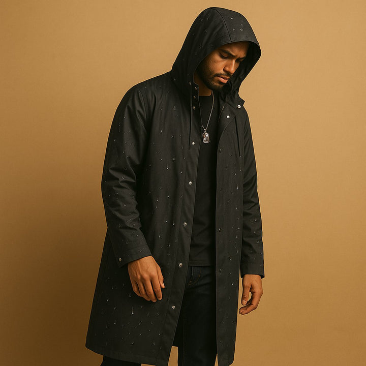 Noah | Stilvolle und luxuriöse lange wetterfeste Jacke